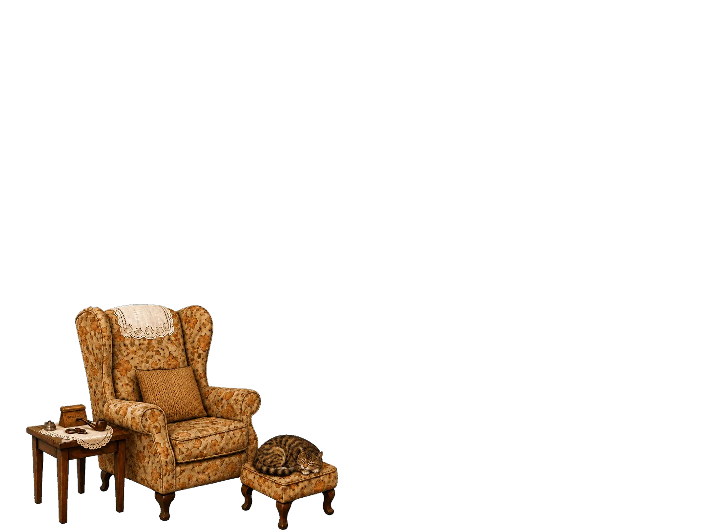 missing slippers chair
